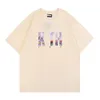 Designe vêtements de mode décontractés Kith classique Niche mode repère Sakura coton lâche T-shirt à manches courtes