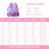 Robes de fille DXTON hiver enfants robe à manches longues princesse Tutu flocon de neige bal fête de noël enfants Costume Patchwork filles vêtements