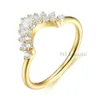 Kuololit 585 14k 10k żółty złoto pierścionek dla kobiet pasujący V Band na wesele imprezę zaręczynową luksusową biżuterię 240119