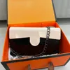 22K Dames Designer Dinertas CF Zwart Wit Acryl Materiaal Flap Bag Enkele schoudertas Keten Schouderriem Handtas