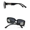 Solglasögon designer fyrkantiga kvinnor för män 2024 mode vintage punk solglasögon serration knivglasögon