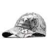 Gorras de bola Moda Serpiente Piel Textura Gorra de béisbol Ajustable Clásico Deporte Casual Impresión 3D para hombres Mujeres Sombrero