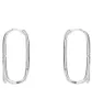 100 925 Sterling Silver Hoop Earrings Simple square stud EARRING for Women Men039s High quality Summer Jewelry with Retail box8155816