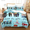 Bedding sets 3D Friends TV Movie Duvet Cover Set Full Queen King Size Comforter Cover Bedclothes Bed Linen Quilt Cover Set with case(s) T240218