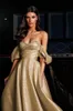 Sexy 2024 New Elegant Mother Of The Bride Dresses Black Girl Off Shoulder Bling Princess Prom Party Champagne Gold Plus Size Ball Gown Women Ocn Mothers Gown f s