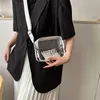 Shoulder Bags Women Transparent PVC Clear Purse Crossbody Beac Bagwit Wallet Soulder wit Removable Strap Stadium Approved 2023H24218