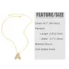 FLOLA Chunky Clear Crystal Initial Necklaces For Women Balloon 26 Letters Custom Name Necklace Gold Plated Jewelry Gifts nkeb798 240202