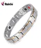 Rainso Rvs Bio Energie Armband Mode Gezondheid FIR Bangle Magnetische Sieraden Armbanden Hologram Polsband5034448