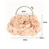 Unistybag Evening Clutch Bag Luxury Satin Floral Wedding Purses and Handbags Ladies Designer Women's Shoulder Bag 240118