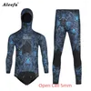 Women's Swimwear Men Spearfishing Wetsuit Neoprene 3.5mm 5MM 7MM Open Cell Camouflage Diving Suit 2pcs Set For Hunting Scuba Dive