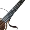 Guitare acoustique haute configuration en bois massif à Angle pointu 41 GA