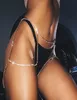 Dernières femmes punk Sexy chaîne de poitrine mode strass filles slips cul corps chaînes cristal attrayant jambe bijoux 9932076