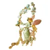 Bubble Fairy Angel Wine Cup Vintage Brosch Emalj Craft Handmade Retro Medieval Armband broderi