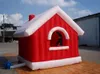 8x5x3.5mH (26x16.5x11.5ft) wholesale High quality Xmas Inflatable Santa's Grotto/Christmas House/ Holiday cabin Tent for outdoor decoration