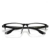 선글라스 Vazrobe 155mm 대형 독서 안경 남성 여성 나사 안경 안경 프레임 남성 초등석 회색 명확한 투명 안경