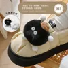 QYCKABY Peluche Zoccoli in Pelliccia Pantofole per Donna Inverno Morbido Peloso Scarpe Impermeabili Multiuso Sandali da Casa per Interni Donna 240126