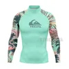 Surfen Zwemmen Duiken T-shirts Strakke Rash Guard Badmode met lange mouwen Heren UV-bescherming Surfkleding Strand Floatsuit Tops 240131