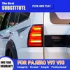 Car Rear Lamp For Mitsubishi Pajero v93 v97 LED Tail Light Assembly 06-20 Brake Reverse Parking Running Lights Auto Parts