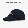 ボールキャップBeautoday Baseball Cap Women Corduroy Lettersスポーツ調整可能な屋外2024春のレディースアクセサリーユニセックスハンドメイド96550