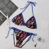 Designer kvinnors badkläder sexig monogram tryck ett stycke badkläder glamorös bikini strand bär en mängd färgstilar