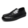 Nieuwe heren Yello-Brown Spring Loafers Slip-on Casual Brand Light Business Men Soft Bottom Simple Shoes 2414