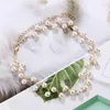 Choker vintage romantiska kvinnor halsband pärla mode uttalande damer krage guld färg smycken bröllop födelsedag present