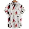 Mäns casual skjortor harajuku hawaiian fjäder tryckt skjorta kort ärm vit gata sommarstrand för kläder 2024