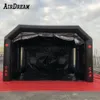 9x5x3.5mH (30x16.5x11.5ft) avec ventilateur en gros Atelier mobile portable air scellé cabine de pulvérisation de voiture gonflable tente de peinture et garage à vendre