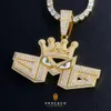 Krkc 18k gouden microfoon patroon hanger Vvs Moissanite aangepaste hoogwaardige luxe hiphop Iced Out Rapper persoonlijke hanger