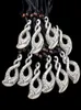 Hele lot 12 stks Tribal stijl Maori Haak Dubbele Hanger Charms Verstelbare Ketting Amulet Geschenken voor mannen vrouwen MN17413871439