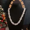 Collar de cadena cubana con diamantes de moissanita Vvs, joyería fina de Miami Hip Hop de 20 pulgadas, Plata de Ley 925 con diamantes