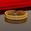 Halskette-Ohrringe-Set, Gelbgold vergoldet, für Damen, exquisites Armband, Ring, 2-teilig, Hochzeitsschmuck, Accessoires, Geschenke