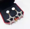 Temperament five pointed star Earrings long earrings simple trendy Star Earrings personalized ear accessories8885282