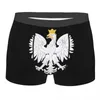 Underbyxor Polen Polish Flag Boxer Shorts For Men 3D Printed Male Polska Underwear Panties BRODS Breathbale