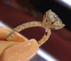 Women Designer Ring Romantic Zircon Shining Princess Rings Round Oval Stone Wedding Bridal Fashion Jewelry for Woman6942595