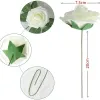 25pcs artificiel rose fleurs mousse fausse fausse fleurs roses pour bouquets de mariage bricolage fête à la maison décoration de jardin décoration