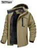 TACVASEN doublure polaire vestes de montagne vestes de randonnée pour hommes manteaux à capuche amovibles en plein air Ski Snowboard Parka vêtements d'hiver 240130