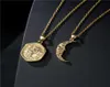 necklace fashion simple hexagon Owl Pendant 45cmo word chain real gold electroplating jewelry9174659