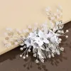 Haarclips Witte Bloemenkam Hoge kwaliteit en duurzaam Geschikt om fijn te bevestigen