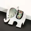 Pendanthalsband Fabrik Pinctada Margaritifera Mother of Pearl Abalone Shell Splice Elephant Charm Halsband för kvinnor smycken tillbehör