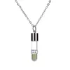 Pendant Necklaces Fashion Glow In The Dark Hour Glass Sand Hourglass Luminous Charm Necklace Halloween Year Gifts