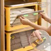 BGRORIO складной ящик для хранения шкаф-органайзер с колесиками штабелируемый всякая всячина одежда одеяла игрушки книги 240130