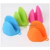 Other Kitchen Tools Sile Heat Proof Insation Microwave Oven Plate Dish Tray Clip Clamp Holder Cooking Mitt Nonslip Gloves Drop Deliv Dhogm
