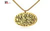 Men039S Muslim Shahada Islam Pendant Halsband med 24quot rostfritt stål Box Chain2491123