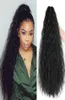 Rebeauty Cabelo Sintético Garra Rabo de Cavalo Resistente ao Calor Onda Natural Longo Ondulado Garra Encaracolado Rabo de Cavalo Clipe em Extensões de Cabelo 22 Inch2977796625