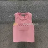 クイック乾燥タンクのトップ女性レタープリントベストデザイナークルーネックベストノースリーブスポーツTシャツ