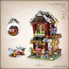 Blokken Retro Mini Chinese Oude Street View Siheyuan Bouwsteen DIY Commerciële Straat Assemblage Puzzel Speelgoed Voor Kinderen Vakantiecadeaus