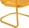 Camp Furniture Retro Metall Outdoor Stuhl Tangerine