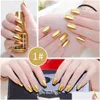 Nagellack 18 ml metallisk spegelvarn Sier Glitter Quick Torking Makeup Tools 240129 Drop Delivery Health Beauty Art Salon Otkxd