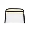 Cosmetic Bags Travel Fashion Cloth Patchwork Wash Pouch Zipper Female PVC Makeup Case Transparent Bag Bath Storage